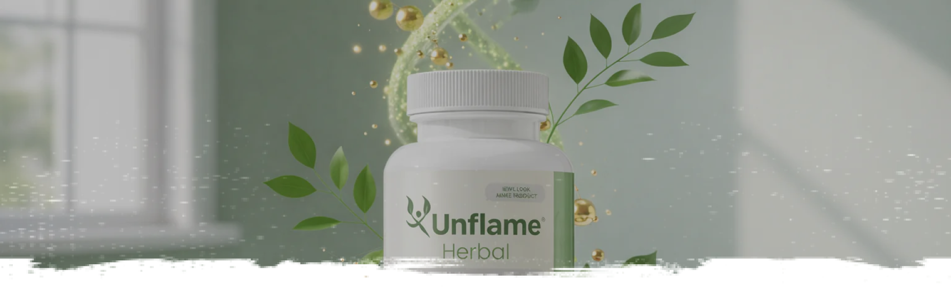  Focused shot of the Unflame Herbal Supplement.